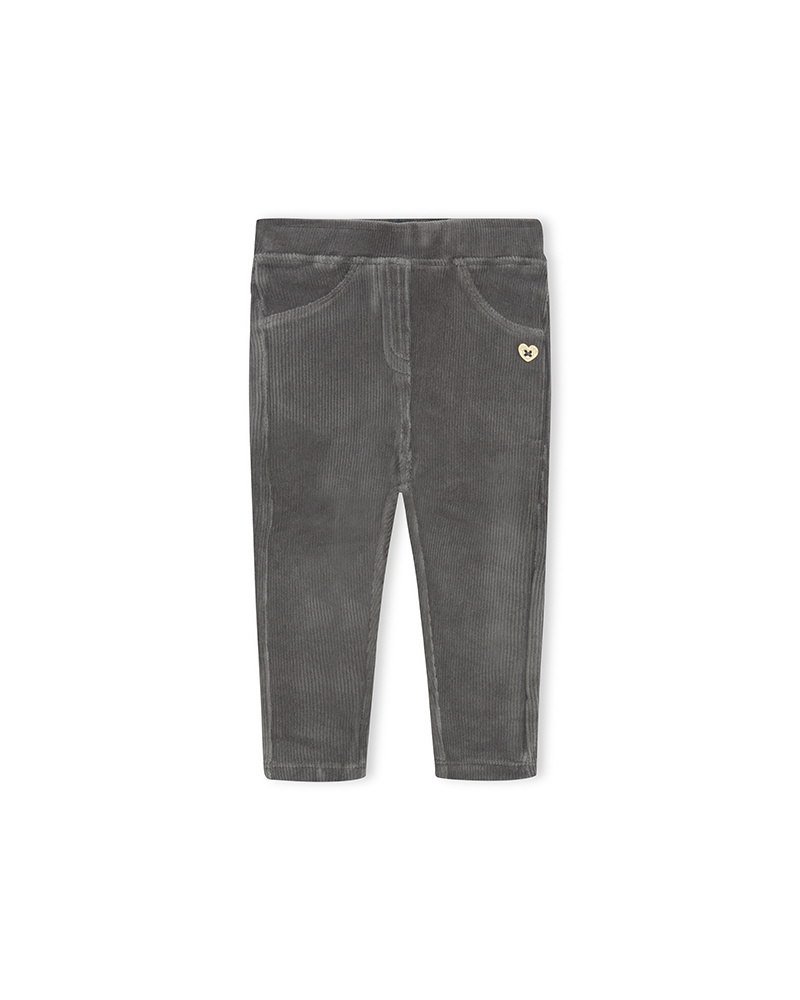 Jegging Velours Gris Fille Basics Bébé W23