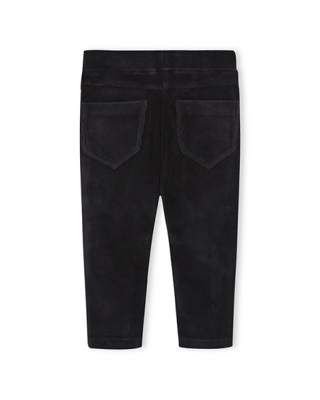 Jegging Velours Côtelé Noir Fille Basics Bébé W23 Jegging Velours Côtelé Noir Fille Basics Bébé W23
