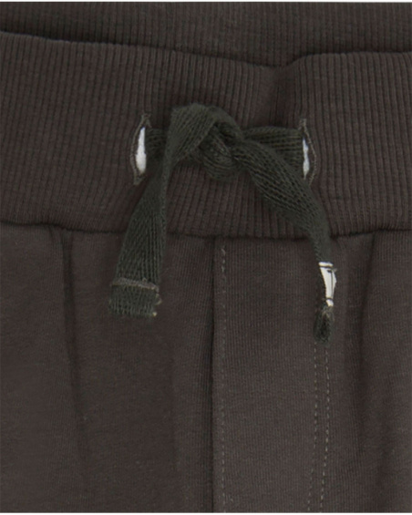 Pantalon peluche gris garçon Basics Kids W23