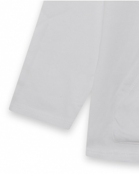 T-shirt Blanc en Maille Garçon Basics Kids W23 T-shirt Blanc en Maille Garçon Basics Kids W23