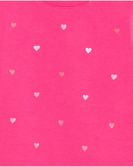 T-shirt Tricot Fuchsia Fille Basics Kids W23