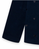 T-shirt en maille bleu marine Fille Basics Kids W23 T-shirt en maille bleu marine Fille Basics Kids W23