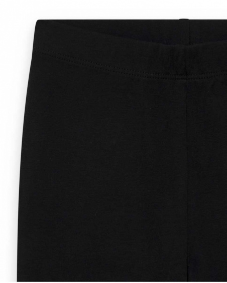 Legging Tricot Noir Fille Basics Kids W23 Legging Tricot Noir Fille Basics Kids W23