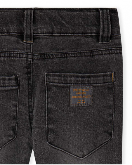 Pantalon Denim Noir Garçon Basics Bébé W23