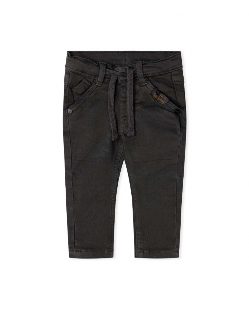 Pantalon Twill Gris Et Gris Garçon Basics Bébé W23