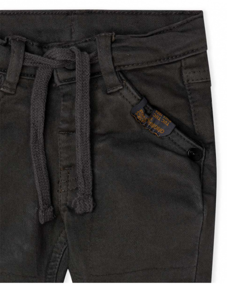 Pantalon Twill Gris Et Gris Garçon Basics Bébé W23