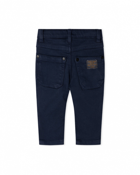 Pantalon Twill Marine Garçon Basics Bébé W23