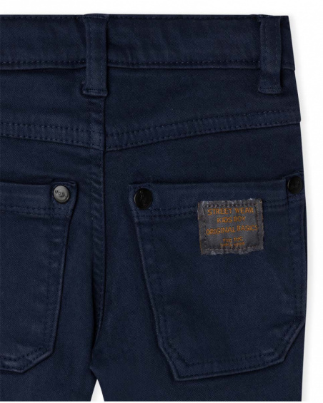 Pantalon Twill Marine Garçon Basics Bébé W23
