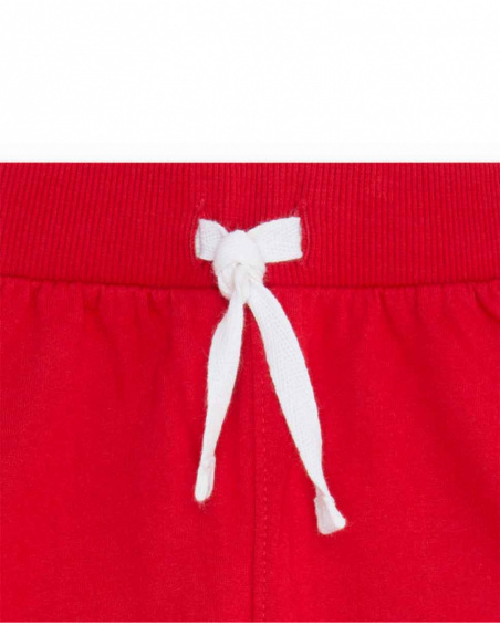 Survêtement Peluche Rouge Garçon Basics Bébé W23