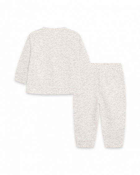 Survêtement Gris Peluche Garçon Basics Bébé W23 Survêtement Gris Peluche Garçon Basics Bébé W23