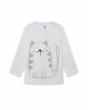 T-shirt Maille Blanc Et Blanc Garçon Basics Bébé W23 T-shirt Maille Blanc Et Blanc Garçon Basics Bébé W23