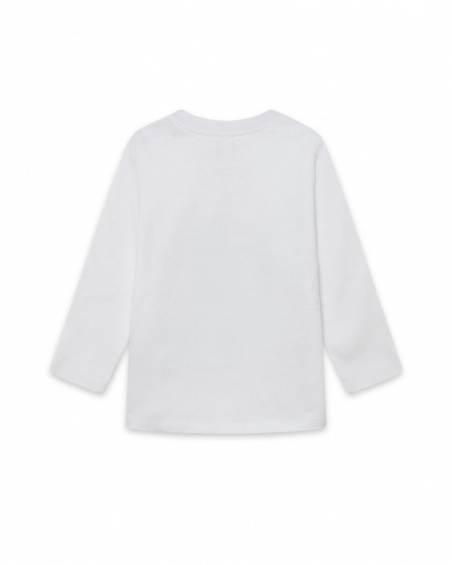 T-shirt Maille Blanc Et Blanc Garçon Basics Bébé W23 T-shirt Maille Blanc Et Blanc Garçon Basics Bébé W23
