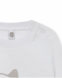 T-shirt Maille Blanc Et Blanc Garçon Basics Bébé W23 T-shirt Maille Blanc Et Blanc Garçon Basics Bébé W23