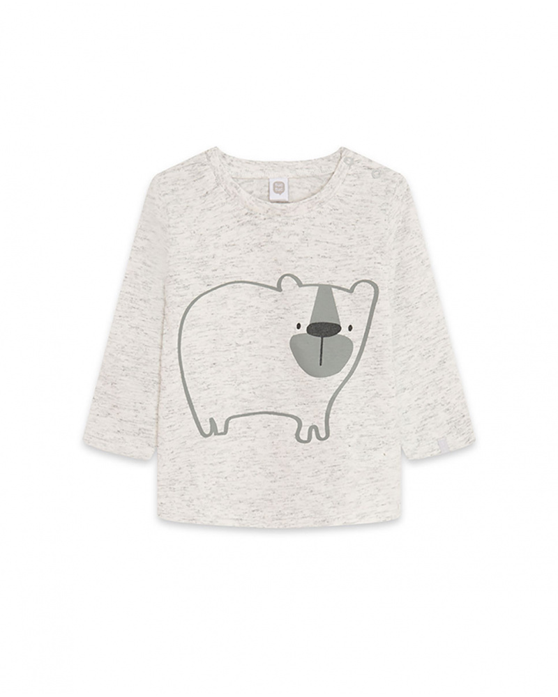 T-shirt Maille Gris Garçon Basics Bébé W23