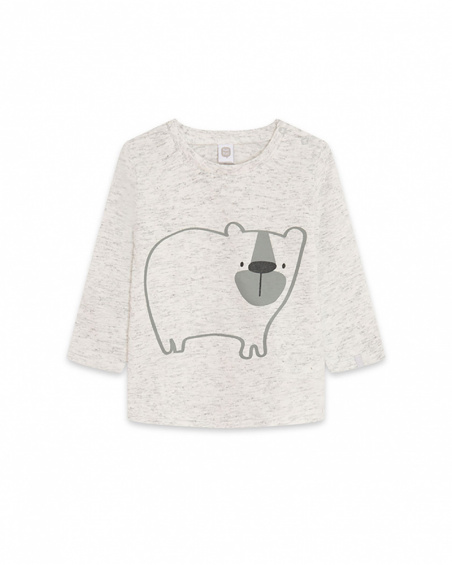 T-shirt Maille Gris Garçon Basics Bébé W23