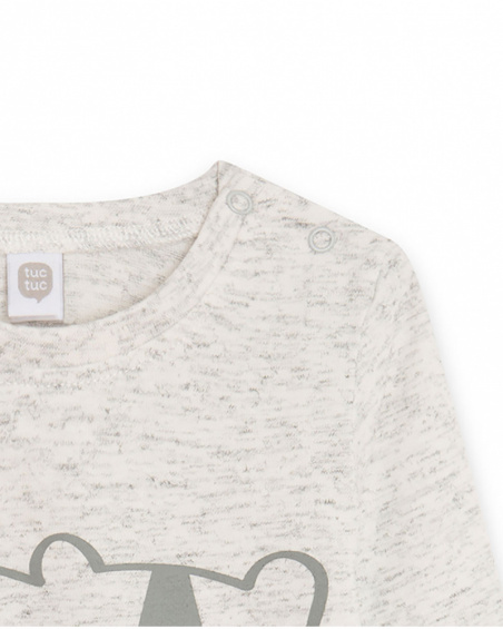 T-shirt Maille Gris Garçon Basics Bébé W23