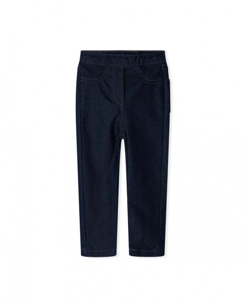 Jegging Peluche Bleu Fille Basics Bébé W23