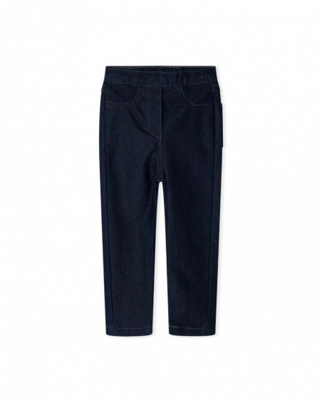 Jegging Peluche Bleu Fille Basics Bébé W23 Jegging Peluche Bleu Fille Basics Bébé W23