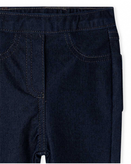Jegging Peluche Bleu Fille Basics Bébé W23 Jegging Peluche Bleu Fille Basics Bébé W23