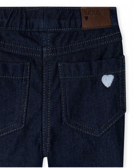 Jegging Peluche Bleu Fille Basics Bébé W23 Jegging Peluche Bleu Fille Basics Bébé W23