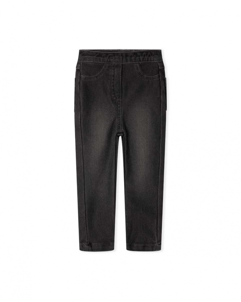 Jegging peluche noir Fille Basics Bébé W23