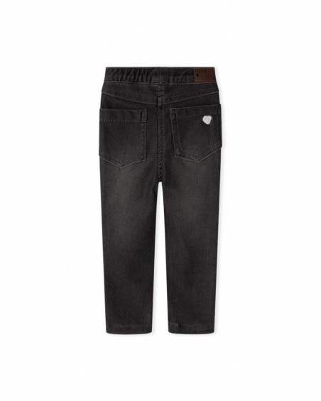 Jegging peluche noir Fille Basics Bébé W23 Jegging peluche noir Fille Basics Bébé W23