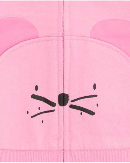Survêtement Peluche Rose Fille Basics Bébé W23 Survêtement Peluche Rose Fille Basics Bébé W23