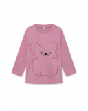T-shirt Maille Rose Fille Basics Bébé W23 T-shirt Maille Rose Fille Basics Bébé W23