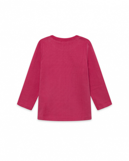 T-shirt Maille Fuchsia Fille Basics Bébé W23 T-shirt Maille Fuchsia Fille Basics Bébé W23