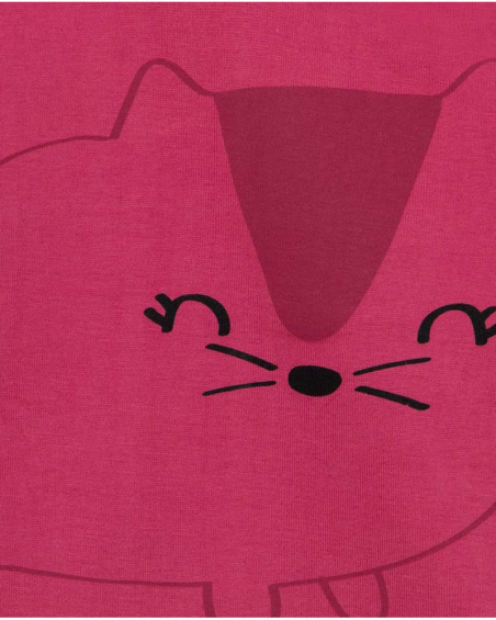 T-shirt Maille Fuchsia Fille Basics Bébé W23 T-shirt Maille Fuchsia Fille Basics Bébé W23
