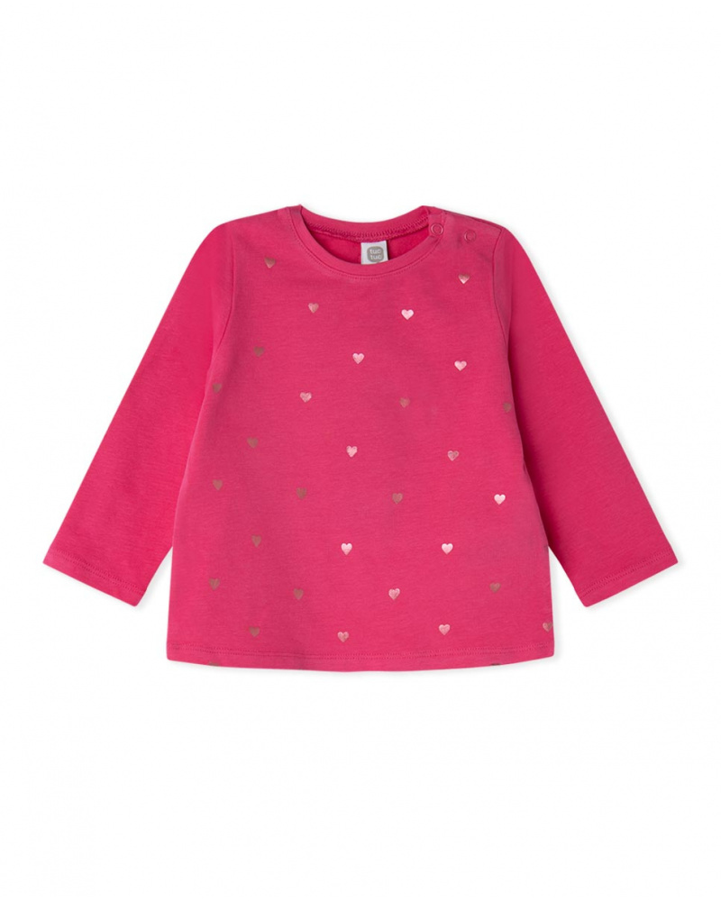 T-shirt Maille Fuchsia Et Fuchsia Fille Basics Bébé W23