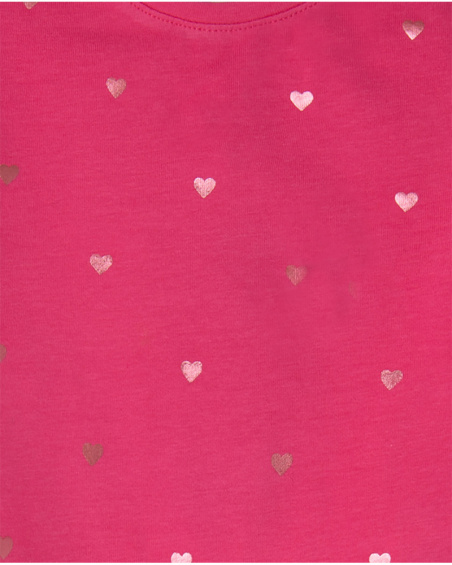 T-shirt Maille Fuchsia Et Fuchsia Fille Basics Bébé W23 T-shirt Maille Fuchsia Et Fuchsia Fille Basics Bébé W23