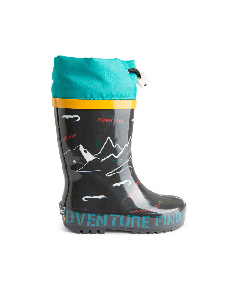 Bottes de Pluie Marron Garçon Randonnée Trail