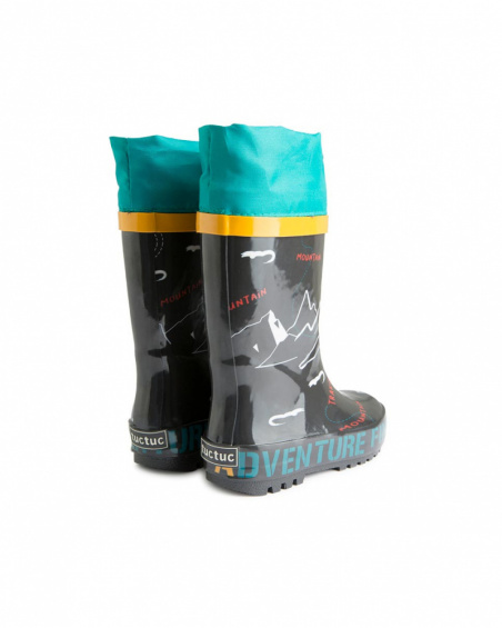Bottes de Pluie Marron Garçon Randonnée Trail