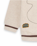 Sweat en peluche beige Sentier de randonnée garçon Sweat en peluche beige Sentier de randonnée garçon