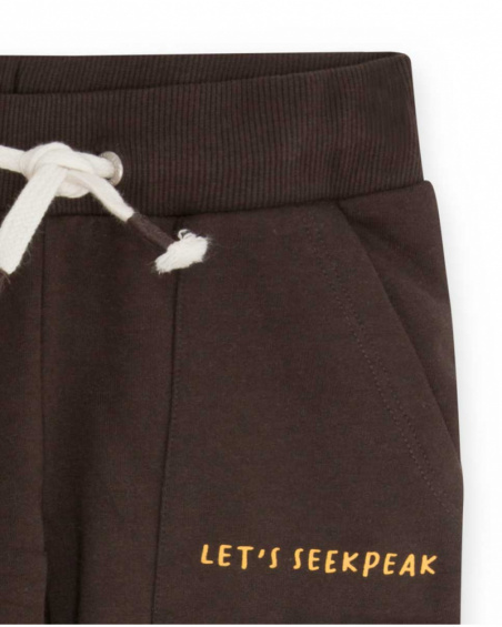 Sweat-shirt et pantalon en peluche beige Sentier de randonnée