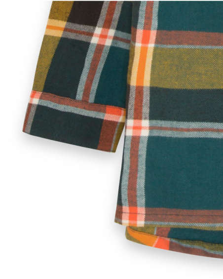Chemise en flanelle marron Boy Hiking Trail