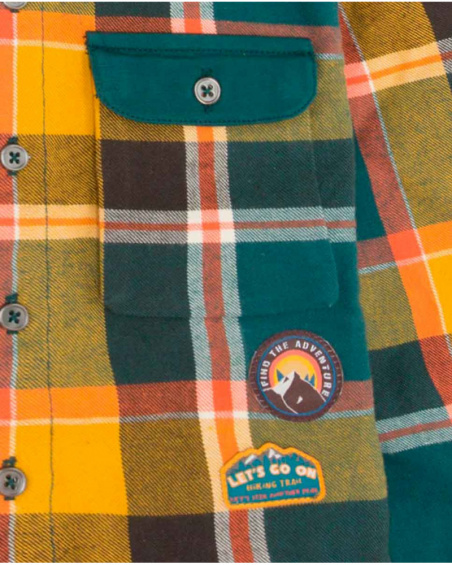 Chemise en flanelle marron Boy Hiking Trail