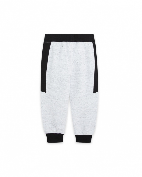 Pantalon en peluche gris pour enfants Speed Race