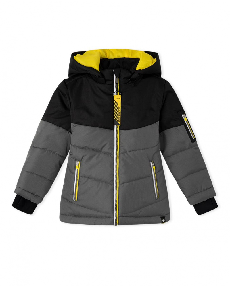 Parka matelassée Speed Race Kids noire