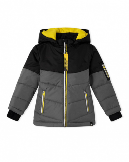 Parka matelassée Speed Race Kids noire Parka matelassée Speed Race Kids noire