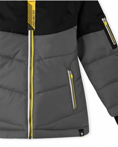 Parka matelassée Speed Race Kids noire Parka matelassée Speed Race Kids noire