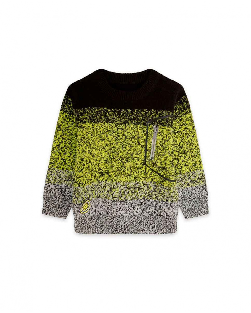 Maillot Tricot Noir Enfant Speed Race