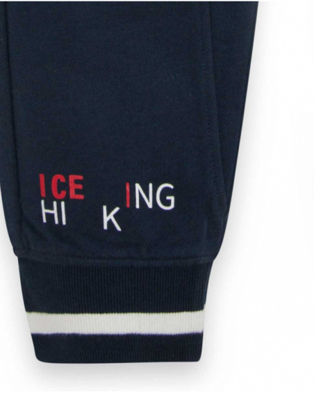 Pantalon en peluche bleu garçon Ski Explorers Pantalon en peluche bleu garçon Ski Explorers