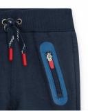 Pantalon en peluche bleu garçon Ski Explorers Pantalon en peluche bleu garçon Ski Explorers