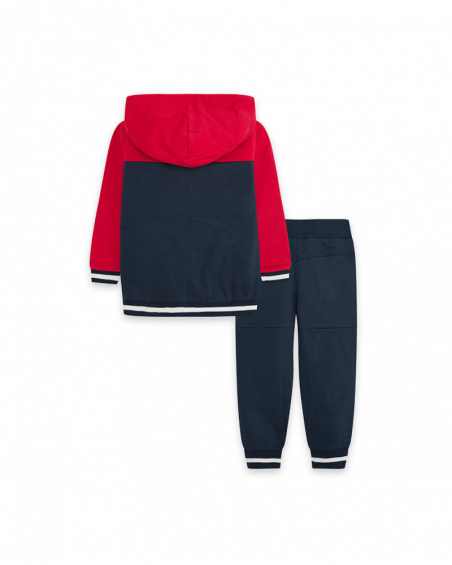 Sweat Et Pantalon Molleton Bleu Et Rouge Garçon Ski Explorers Sweat Et Pantalon Molleton Bleu Et Rouge Garçon Ski Explorers