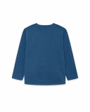 T-shirt en tricot bleu garçon Ski Explorers T-shirt en tricot bleu garçon Ski Explorers