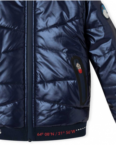 Parka Garçon Bleu Métallisé Ski Explorers Parka Garçon Bleu Métallisé Ski Explorers