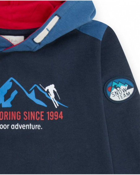 Sweat Et Pantalon En Peluche Bleu Et Rouge Garçon Ski Explorers Sweat Et Pantalon En Peluche Bleu Et Rouge Garçon Ski Explorers