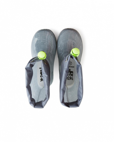 Bottes De Pluie Gris Clair Garçon Active